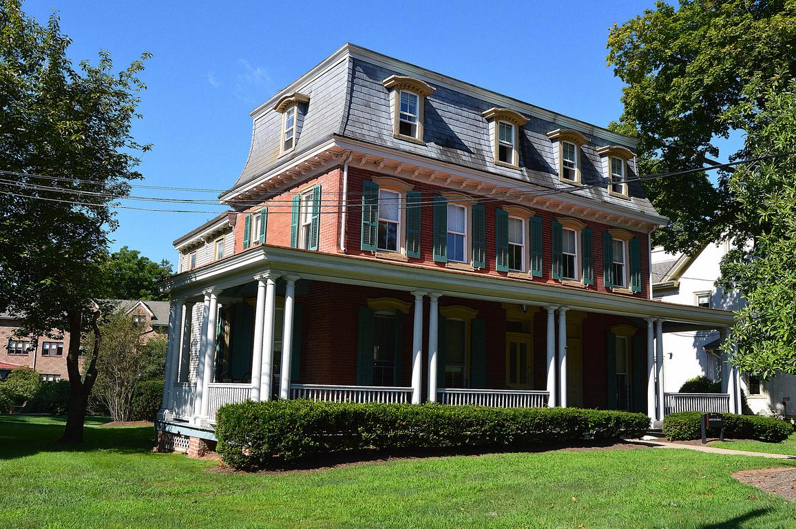 Ursinus dormitories on Main Street, Collegeville.