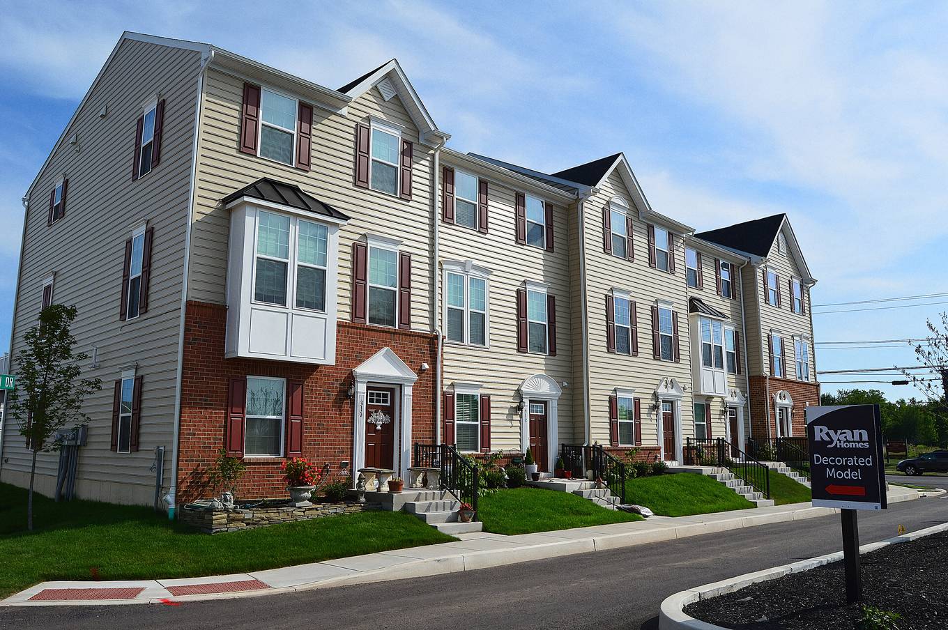 New townhouses in Lansdale.