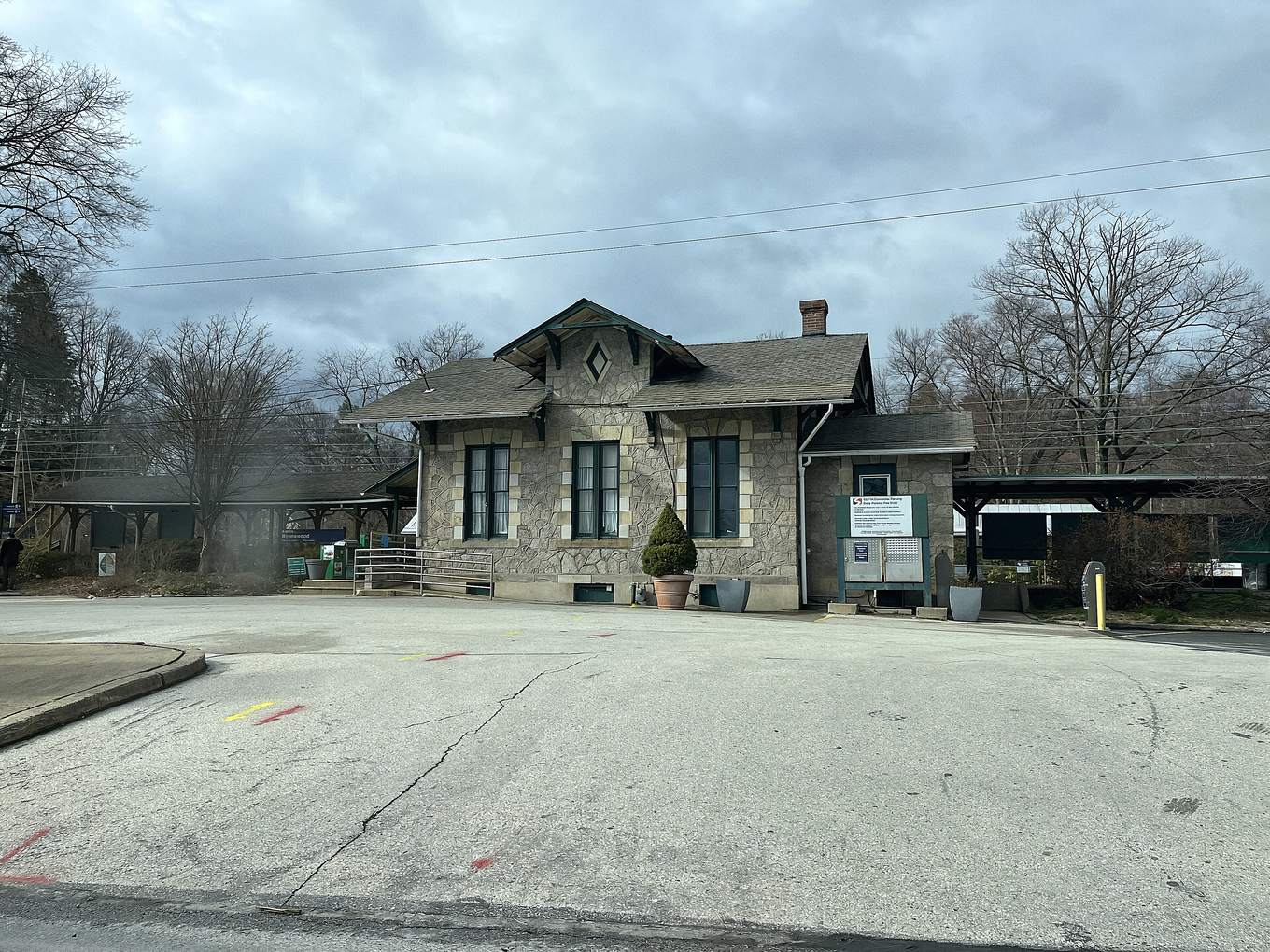 Wynnewood station. The name also reaches into Haverford Township, in Delaware County.